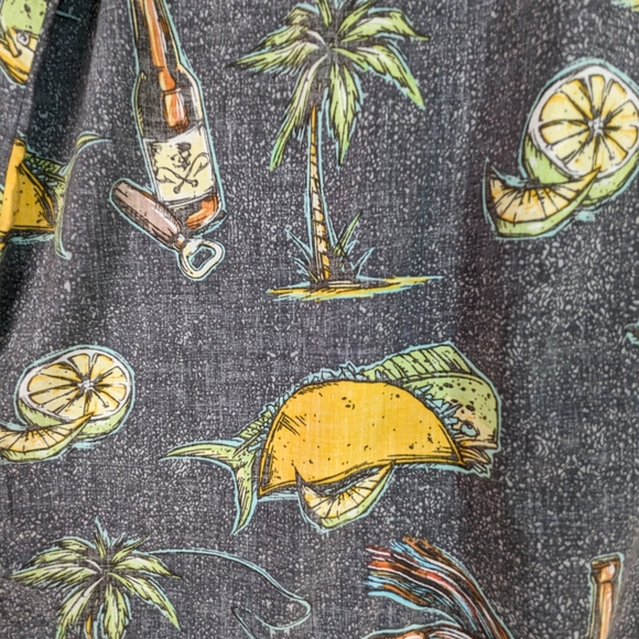 SOLD Fish Taco Party Night Mens XXL Shirt Fishing Boating Salt Life - Picture 5 of 15